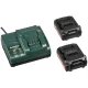Metabo BS 14.4 V Cordless Drill Driver with 2x 2.0 Ah Batteries and Case