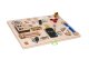 Educational Toy Double Sided Wooden Manipulation Sensory Busy Board, 50x37.5cm