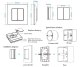 RF Remote Control Panel PF1 Single Color LED Strips, 1 Zone, 2.4GHz