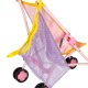 Rotaļu Bērnu Rati Lellēm ar Jostu, 62 cm | Walker Toy Baby Stroller for Dolls with Belt