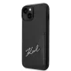 Karl Lagerfeld Signature Logo Cardslot Case for iPhone 14 Plus / 15 Plus - Black