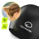 TSUNAMI PRO Unisex Silicone Swimming Cap, Black