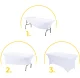 MultiGarden Stretch Table Cover for 180 cm Banquet Table, White