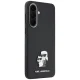 Karl Lagerfeld Saffiano w/ K&C Metal Logo Case for Samsung Galaxy A57 5G - Black