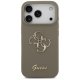 Guess iPhone 17 Pro Case Silicone Big 4G Script, Brown