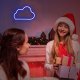 Decorative LED neon cloud lamp, blue