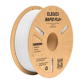 ELEGOO Rapid PLA+ 3D Printer Filament 1.75mm 1kg, White