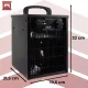 Kaminer 00026072 Electric Heater with Thermostat 3000W