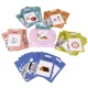 Kruzzel Educational cards for reading and learning English words + card reader, 112 pcs, blue
