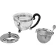 Bodum Chambord Glass Teapot with Filter 0.5L Silver
