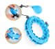 4Fizjo Hula Hoop with Weight and Massage Function, Blue