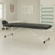 ModernHome Portable 2-Section Aluminum Massage Table with Carry Case, Black