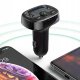 Baseus T-Typed Car charger & Bluetooth Player, FM Transmitter, Black