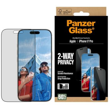 PanzerGlass Ultra-Wide Fit EasyAligner Privacy Glass  iPhone 17 Pro