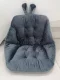 Chair Cushion with Backrest 45x45 cm, Grey