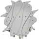 Alessi Pescher Extendable Trivet DUL03, 12 x 51 x 19 cm, Silver