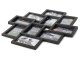 Large 3D Collage Photo Frame for 10 Pictures, Black