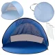 Large Automatic Pop-Up Beach Tent 146x146 cm Blue