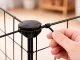 Modular Metal Playpen for Rodents and Rabbits, 12 Panels, Black
