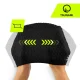 TSUNAMI TEXTURE Women\'s Silicone Swim Cap, Black