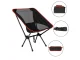 Folding Camping and Fishing Chair, Black/Red