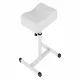 Pedicure Footrest Adjustable Ergonomic Salon Stool, White