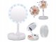 Saliekams Makeup Galda Spogulis ar LED Gaismu un Palielinājumu | Magnifying Table Makeup Mirror with LED Light Foldable