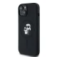 Karl Lagerfeld Silicone Karl & Choupette MagSafe Case for iPhone 15 Plus / 14 Plus, Black