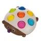 Sensory Pop It Toy Hedgehog, Montessori, for Kids, Multicolor