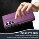Samsung Galaxy A55 ( SM-A556B/DS ) LC.IMEEKE PU Leather Wallet Protective Book Case Cover, Purple