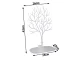Jewelry Stand & Organizer - Deer Tree, White