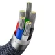 Baseus Crystal Shine USB Type C to Apple iPhone Lightning Data Charging Cable, PD, 20W, 1.2m, Black