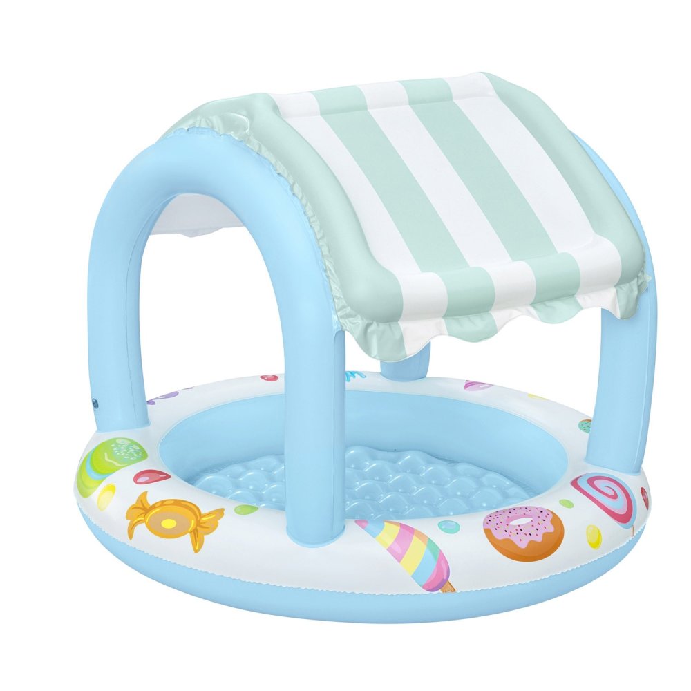 Bestway Inflatable Kids Paddling Pool with Canopy 104 x 84 cm 52638 (1)