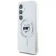 Karl Lagerfeld Button Choupette MagSafe Case for Samsung Galaxy S25+, White