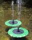 Solar Pond Pump with Leaf Design, Black