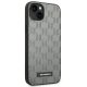 Karl Lagerfeld Saffiano Mono Metal Logo Case for iPhone 14 Plus, Gray