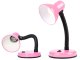 Adjustable School Desk Lamp with Flexible Arm, Night Light, Pink