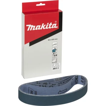 Makita P-00103 Sanding Belt 30x533mm, K80, 5 pcs