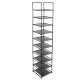 Ruhhy 25564 Modular 10-Tier Shoe Rack Organizer, Black