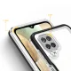Hybrid Armor Clear 3 in 1 Case for Samsung Galaxy A22 4G, Black