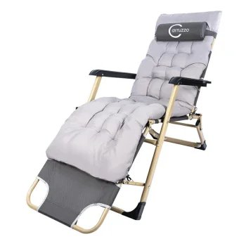 Zero Gravity Chair Carruzzo Outdoor Folding Lounge Recliner with Padded Cushion