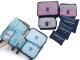 Packing Cubes for Suitcases Travel Organizers Set of 6, Navy Blue