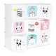 Modernhome PJJCBS0009-09B Children\'s Modular Shelving Unit, 9 Compartments, White