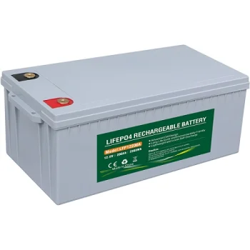Lithium Iron Phosphate Battery LiFePO4 12.8V, 200Ah, Gray