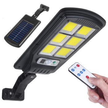Maclean MCE446 Solar LED Street Lamp with Motion Sensor and Remote, 4W, 400lm, IP54