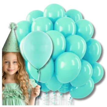 Bakalu Latex Balloons, Celadon Green, 50 Pcs