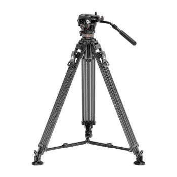 Neewer LL55 Carbon Fiber Video Tripod with Fluid Head