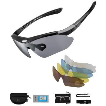 Rockbros 10003 Polarized Cycling Glasses, Black