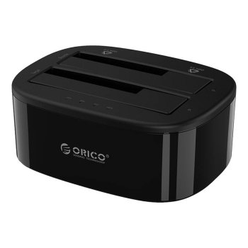 Orico docking station for 2.5\" / 3.5\" HDD / SSD, 5Gbps, USB-C to USB-C/A with cloning function (black)