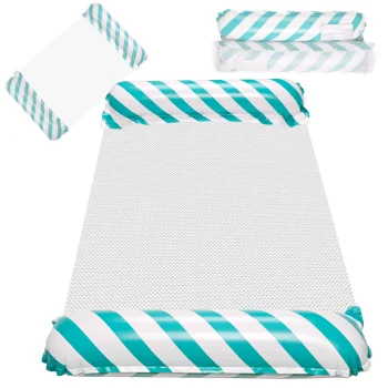 Inflatable Beach Mattress - Water Hammock, Blue